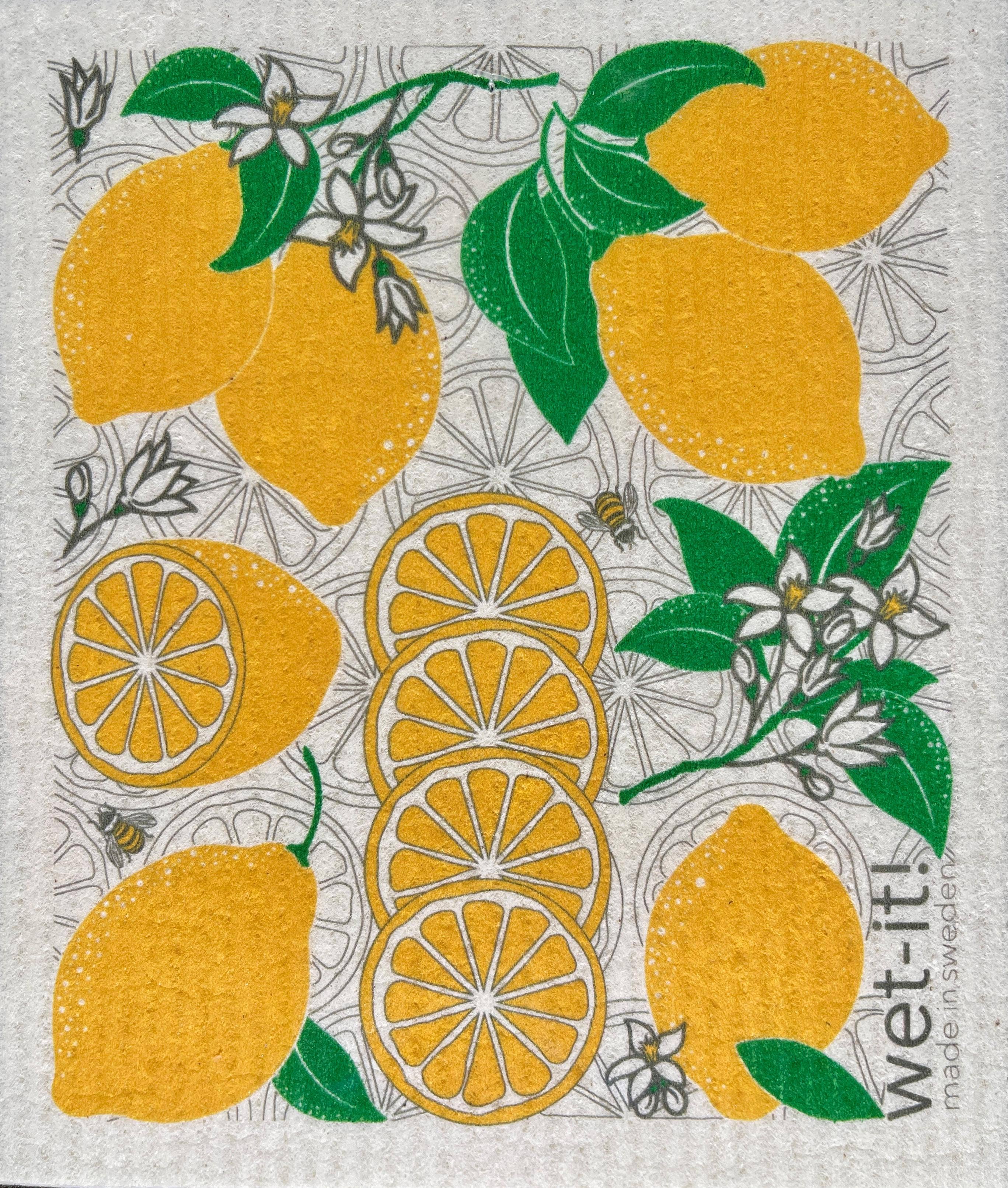 Wet-it! – wholesale Dishcloth – Citrus Limone Swedish Cloth0