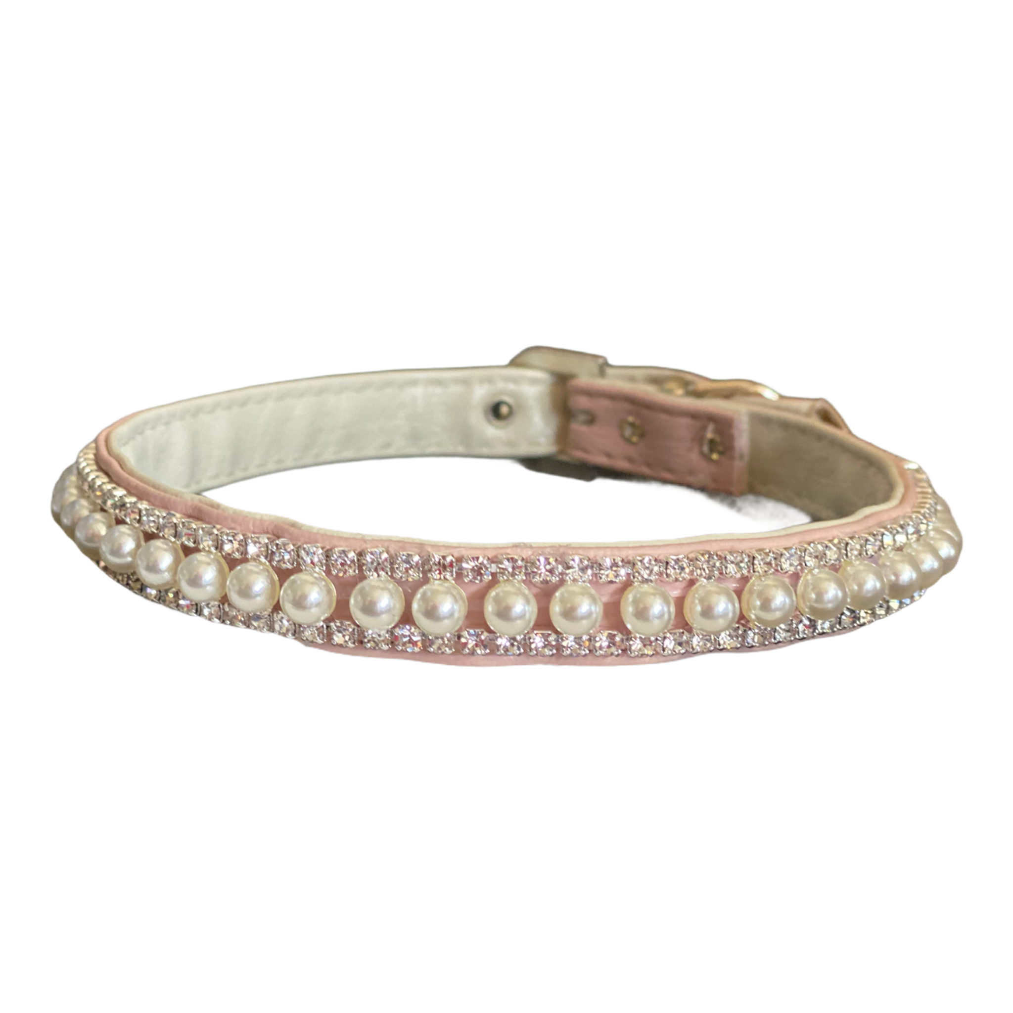 Bark Fifth Avenue - Wholesale Pet Collar - Dog - Pretty in Pink Pearl and Rhinestone Collar3