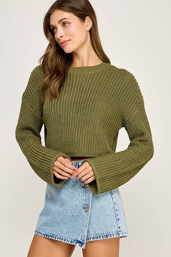 Miss Love - Wholesale Knit Sweater - Women's - WAFFLE KNIT SWEATER17