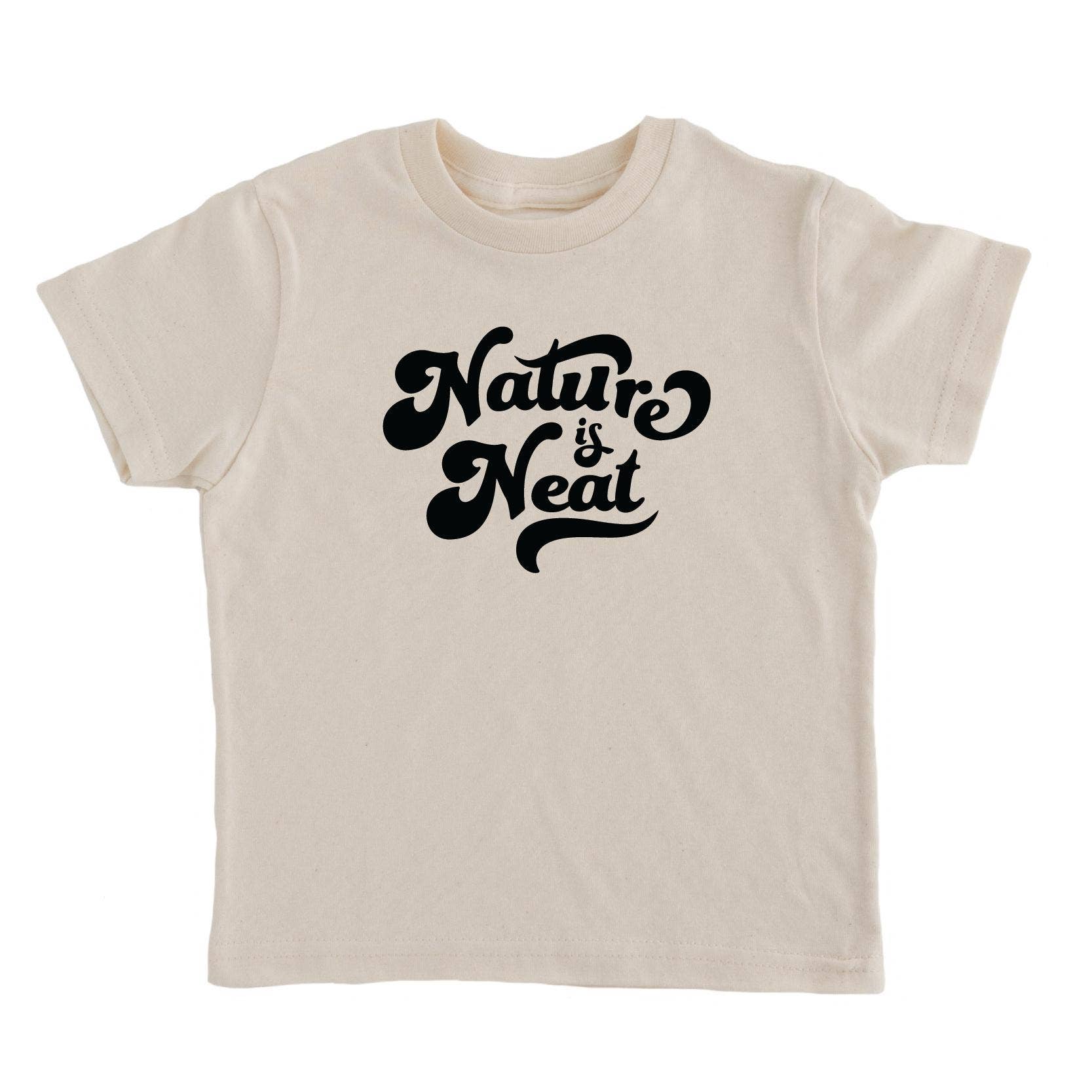 Nature Supply Co - Wholesale Screen Printed T-Shirt - Kids - Nature Is Neat Kids T-shirt | Eco Friendly Retro Graphic Tee6