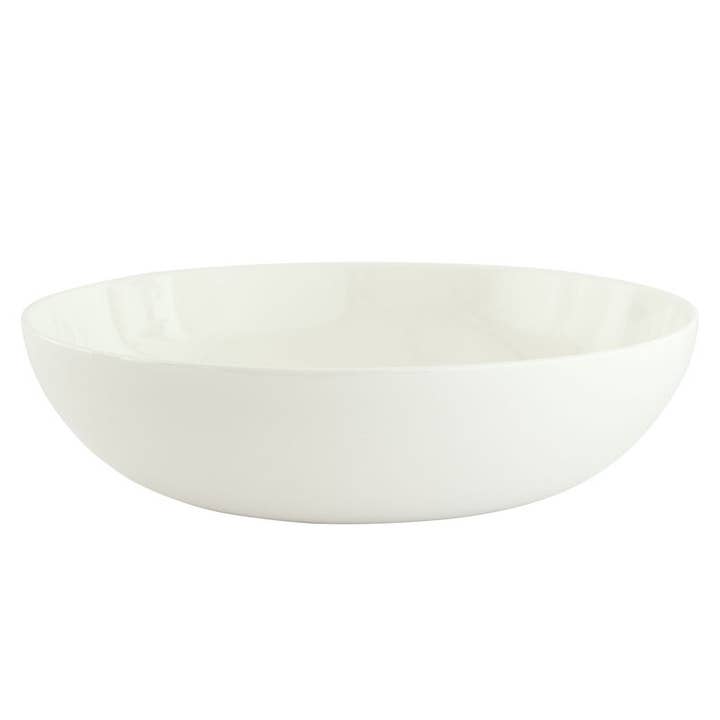 Nevaeh White Vegetable Bowl 9.75In Brown Bx Pkg for wholesale by Fitz and Floyd® Mikasa® Pfaltzgraff®