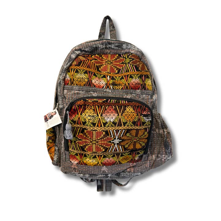 Lumily – Engroshandel Rygsæk - Dame – Vulkan Huipil Upcycled Tekstil Rygsæk - Guatemala