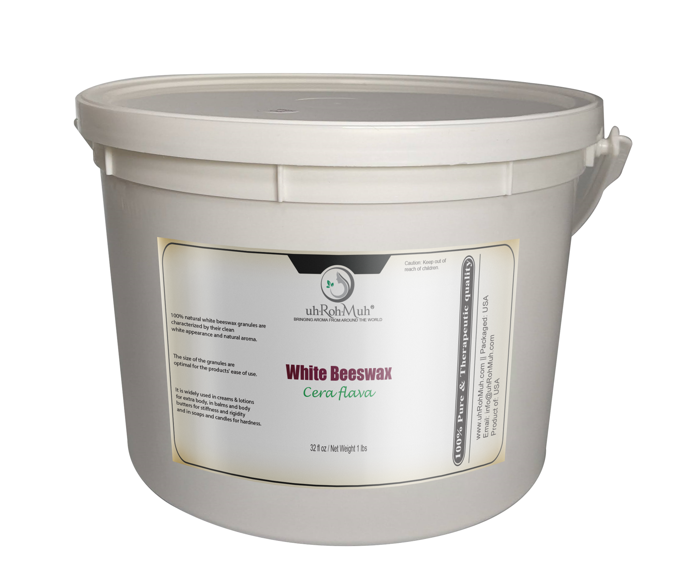 uh*Roh*Muh - Wholesale Craft Supplies - White Beeswax Granules (USA)1