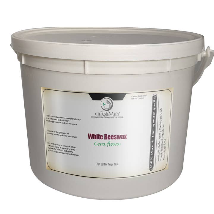 uh*Roh*Muh - Wholesale Craft Supplies - White Beeswax Granules (USA)1