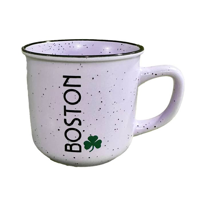 Commonwealth Souvenirs - Wholesale Coffee Mug - Boston Clover Speckled Camper Mug2