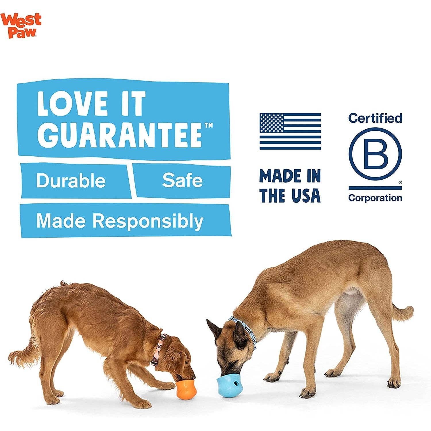 Elite Pet Distributors – wholesale Tuggleksak för hund - Hund – West Paw Zogoflex Toppl Godisutdelande Hundpussel Leksak Stor3