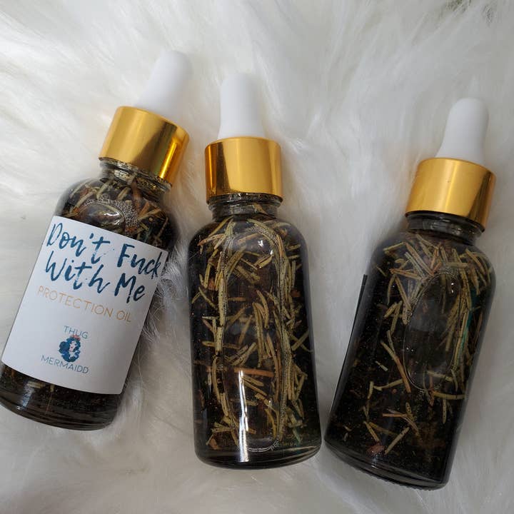 THUG MERMAIDD - Wholesale Meditation Supplies - DON'T FUCK WITH Me Protection Oil - , Manifestation Oil, Spell Oil, Ritual Oil, Anointing Oil, Protective Energy