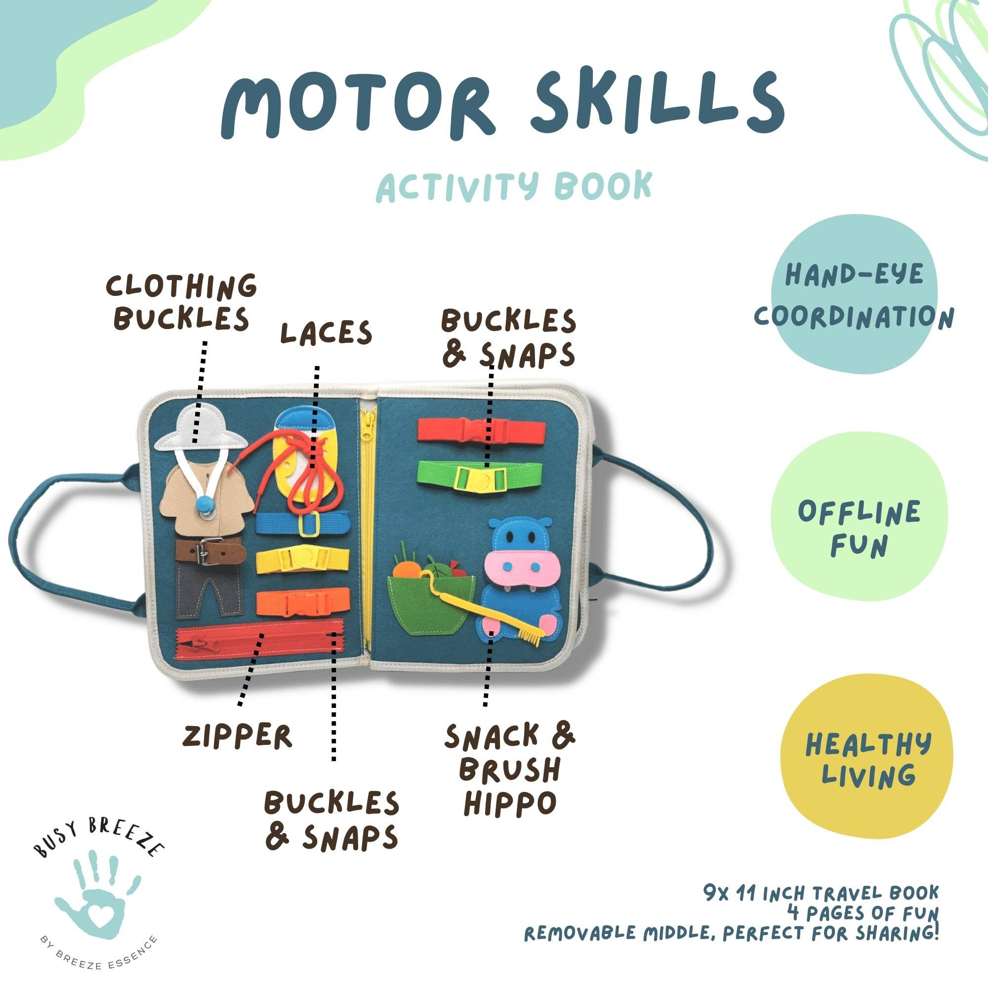 Breeze Essence Inc. - Wholesale Toy Set - Kids - Busy Board- Jungle2