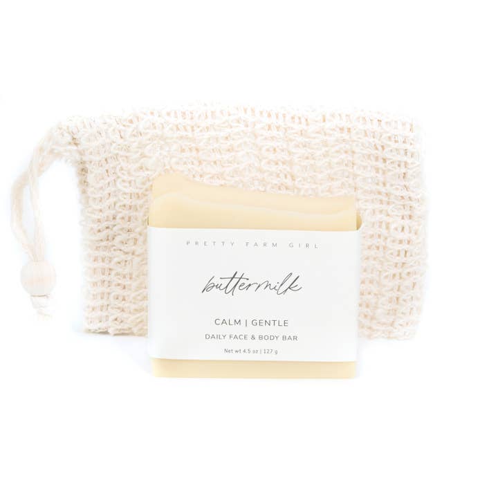 Pretty farm girl - Wholesale Bar Soap - Buttermilk Fragrance Free Handmade Tallow and Goat Milk Soap