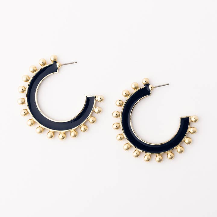 Boucles d'oreilles Hadley Rouge & Bleu L pour la vente par Michelle McDowell