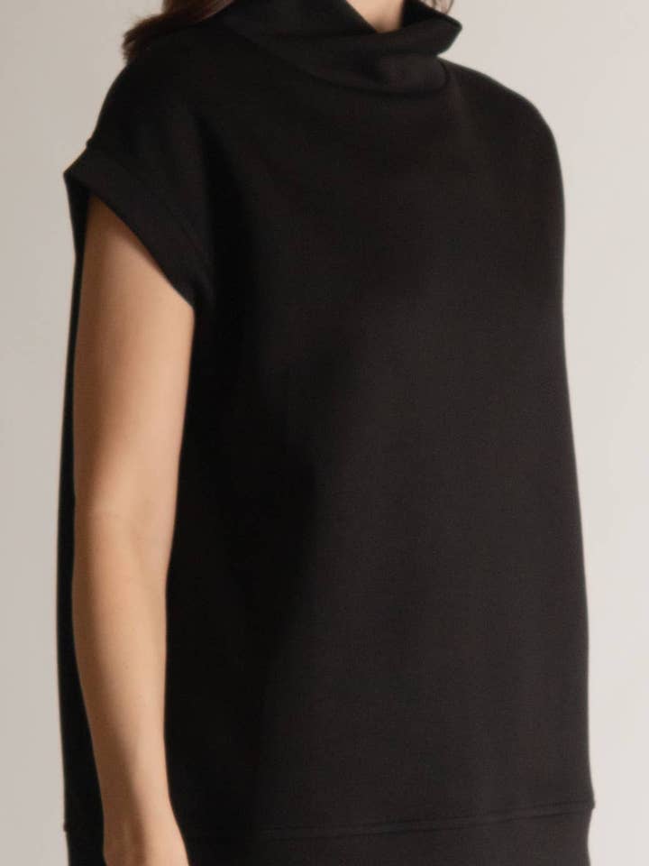 P. CILL - Wholesale Knit Top - Women's - P. CILL Butter Modal Mock Neck Capped Sleeve Top11