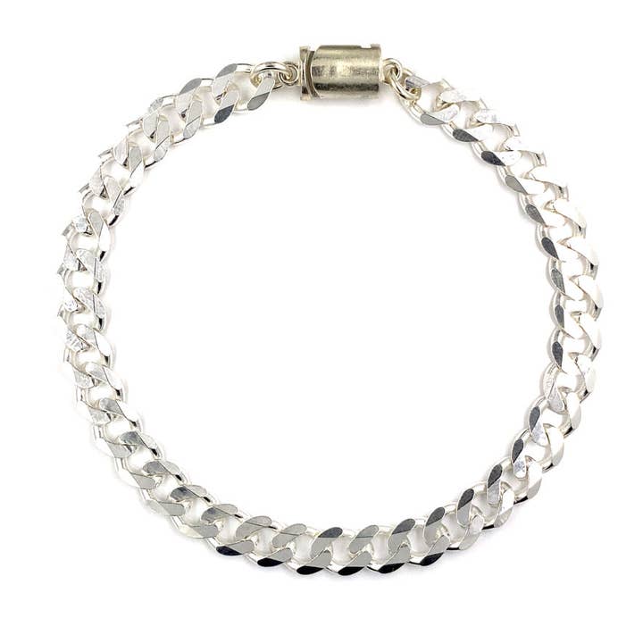 Sterling Silver Cuban Link Bracelet (6MM) for wholesale by Freedom Clasp