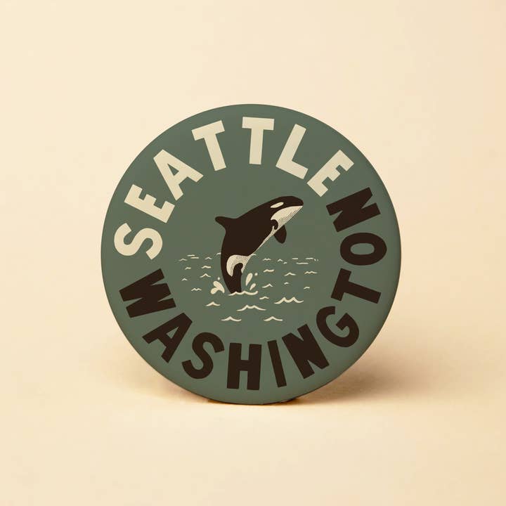 Tender Loving Empire - Wholesale Magnet - Seattle WA Orca Round Magnet