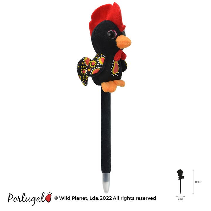 Portugal Love Galo de Barcelos Plush Pen for wholesale by Wild Planet