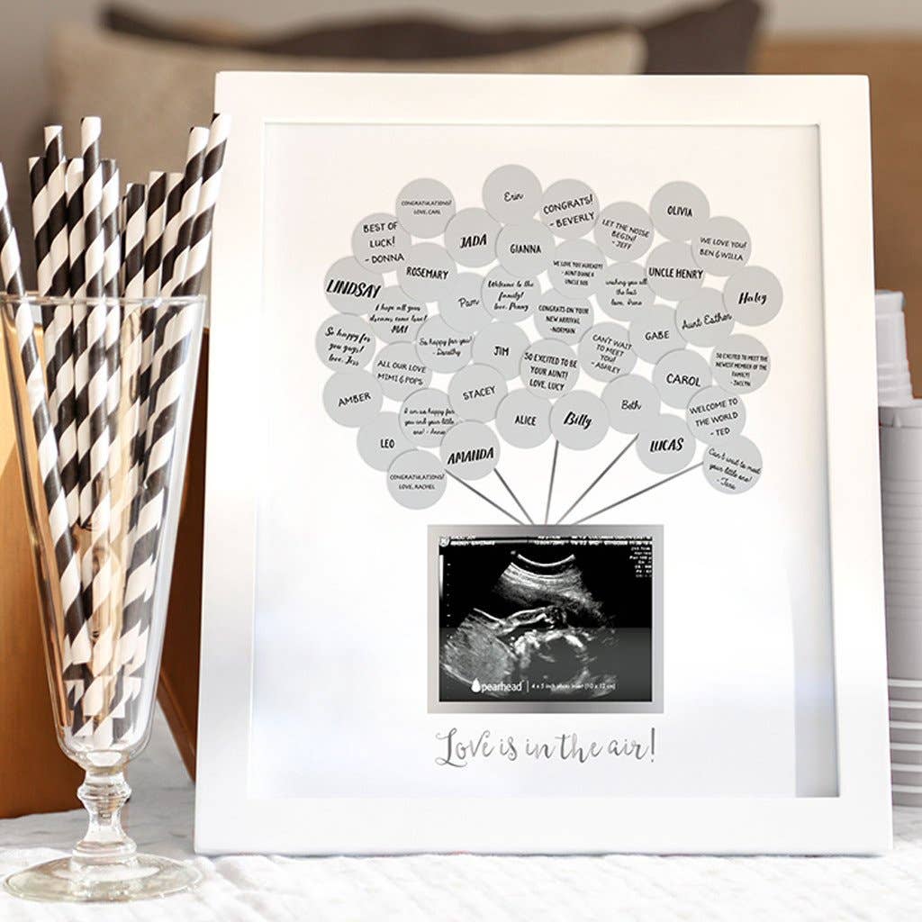 Pearhead - Wholesale Picture Frame - Kids & Baby - Baby Shower Guest Sonogram Frame & Sticker Set1