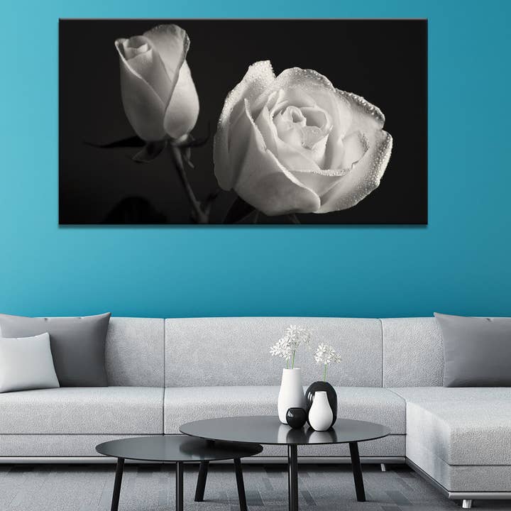 Meeko Print - Wholesale Art Print - Luscious White Rose