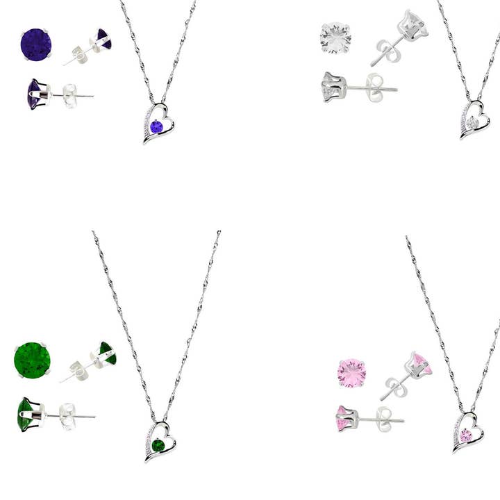 Crystal Necklace & Earring Set for wholesale by ShopTrendsNow