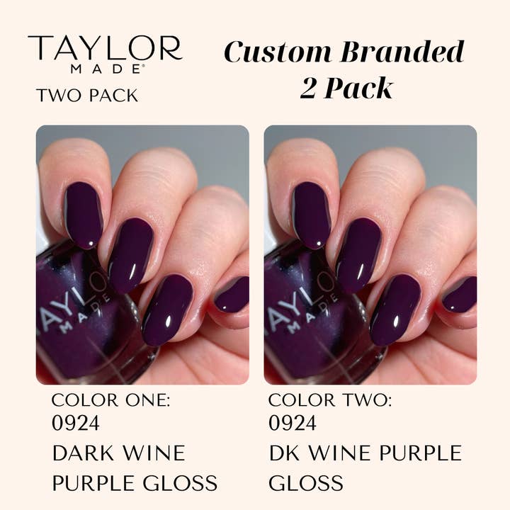 Taylor Made Polish - Vendita all'ingrosso Smalto per unghie - Smalto per unghie personalizzato: confezione da 2 a lunga tenuta + vegano + non tossico135