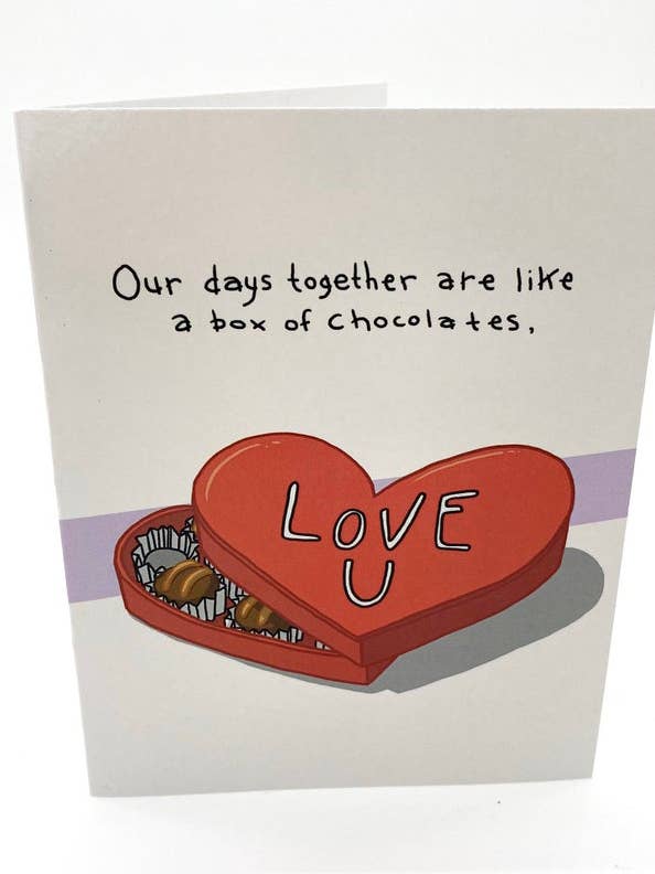 Biglietto Love is Like a Box of Chocolates per la vendita all'ingrosso da parte di FortHouse Studios