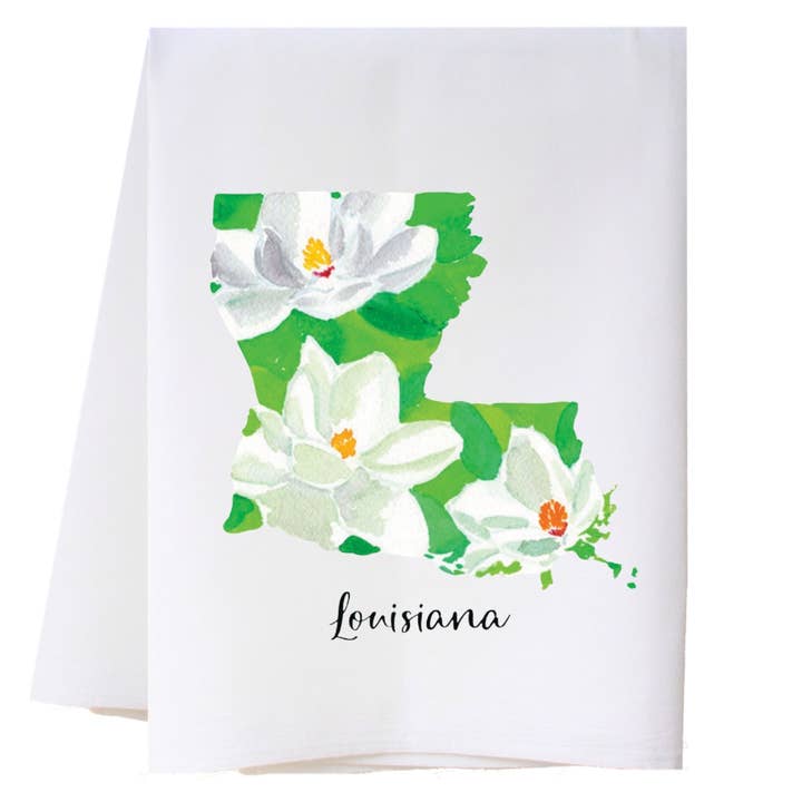 State Flower Kitchen Towel for wholesale by Cora & Pate