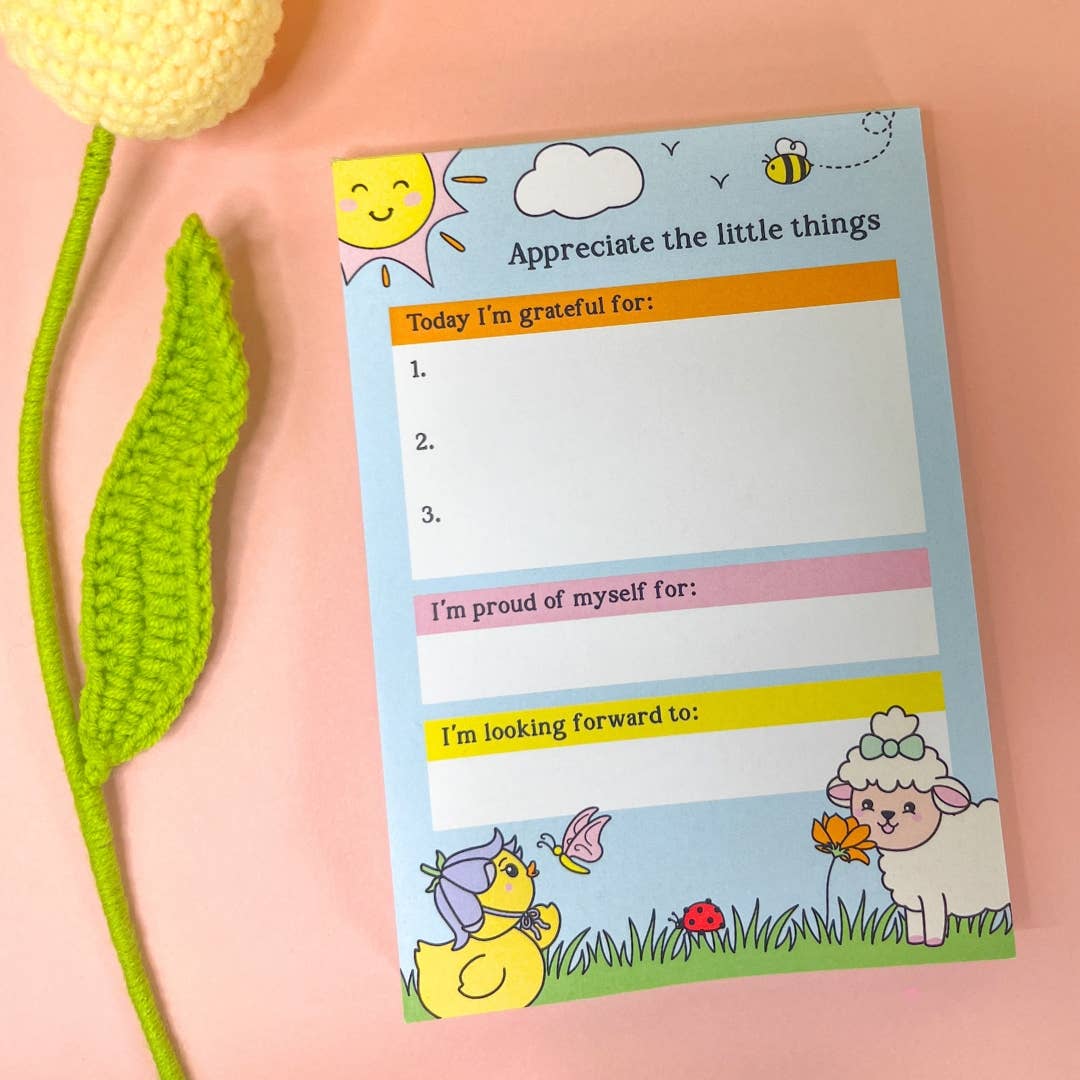 Sunshine Lane - Wholesale Notepad - A6 Gratitude Pad - Appreciate the Little Things3