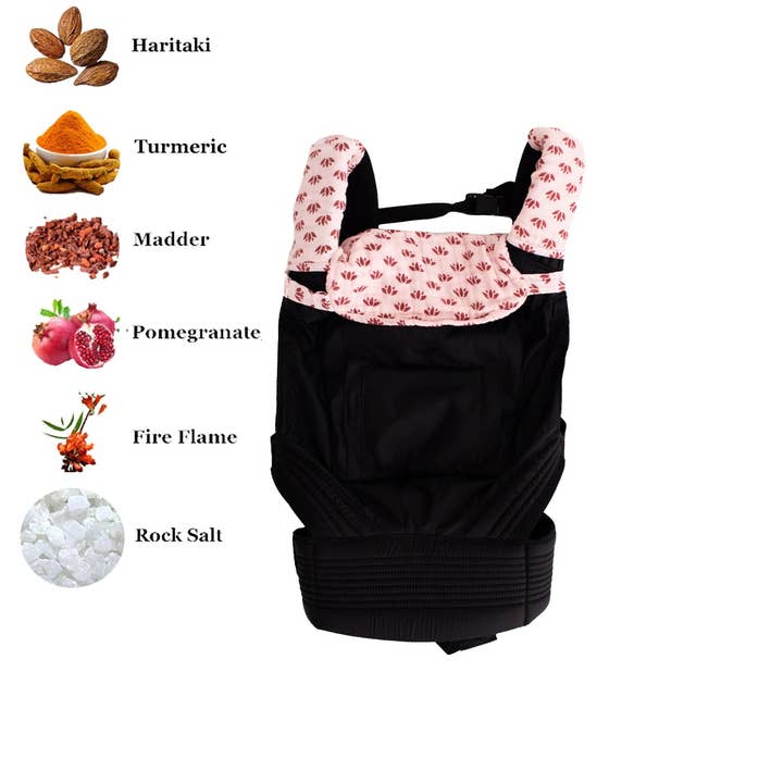 Baby Carrier Drool Bib & Teething Pads - Lotus Lullaby for wholesale by Panchhi