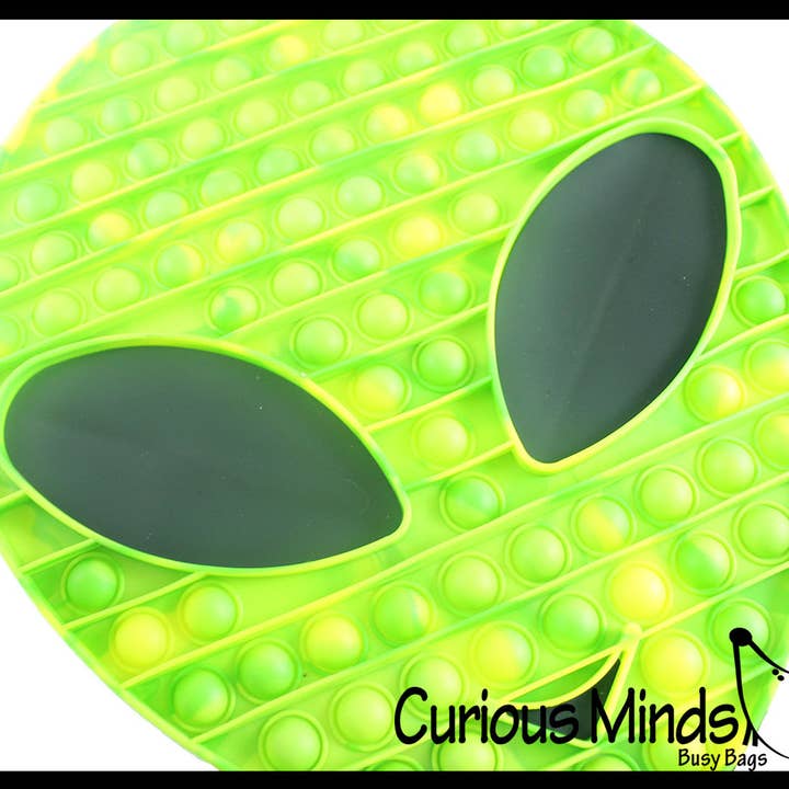 Curious Minds Toys - Wholesale Fidget Toy - Kids - 1 Jumbo Alien Bubble Pop Fidget Toy - Silicone Push Poke Bub4