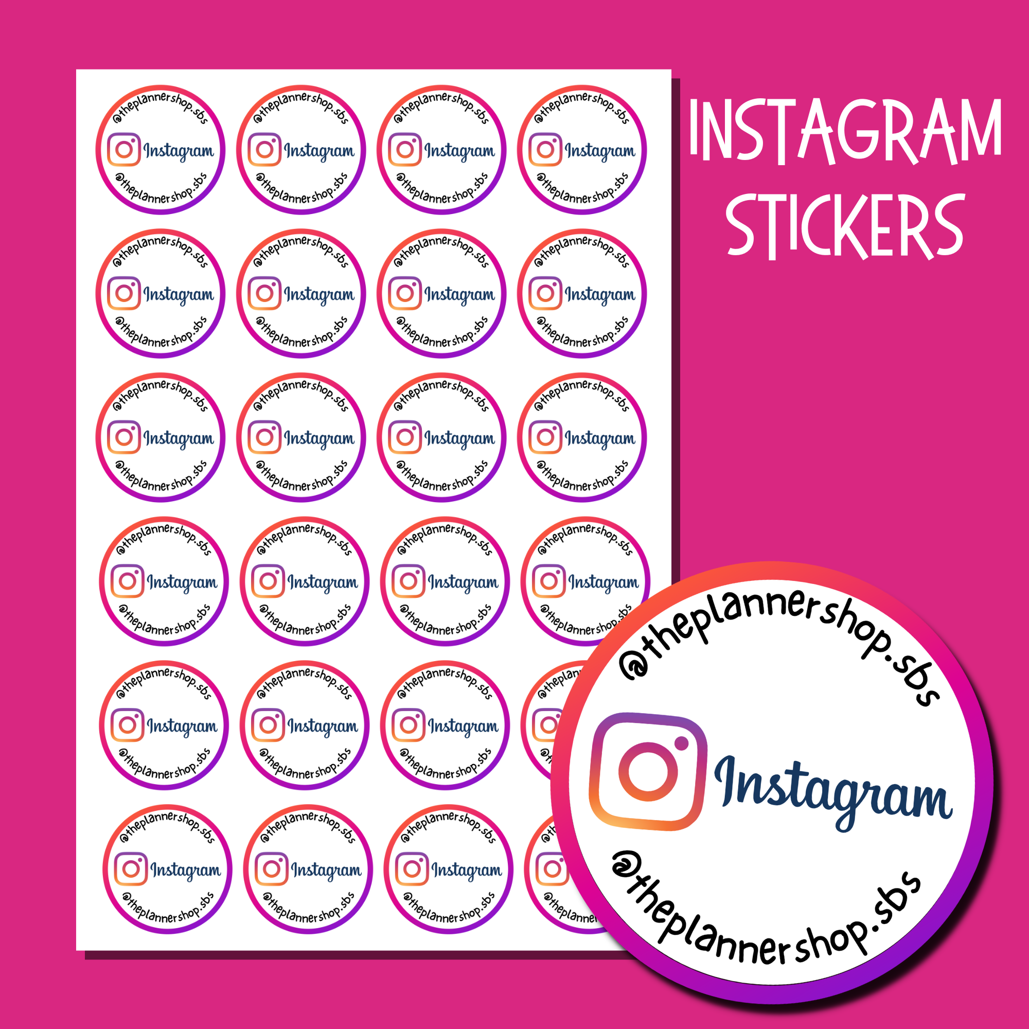 Small Biz Supplies – wholesale Sticker – Instagram Custom Stickers0