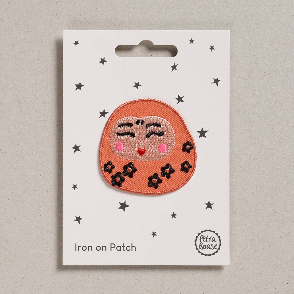 Petra Boase Ltd (US Duties Paid) – wholesale Patch – Iron on Patch - Pack of 6 - Daruma Doll0
