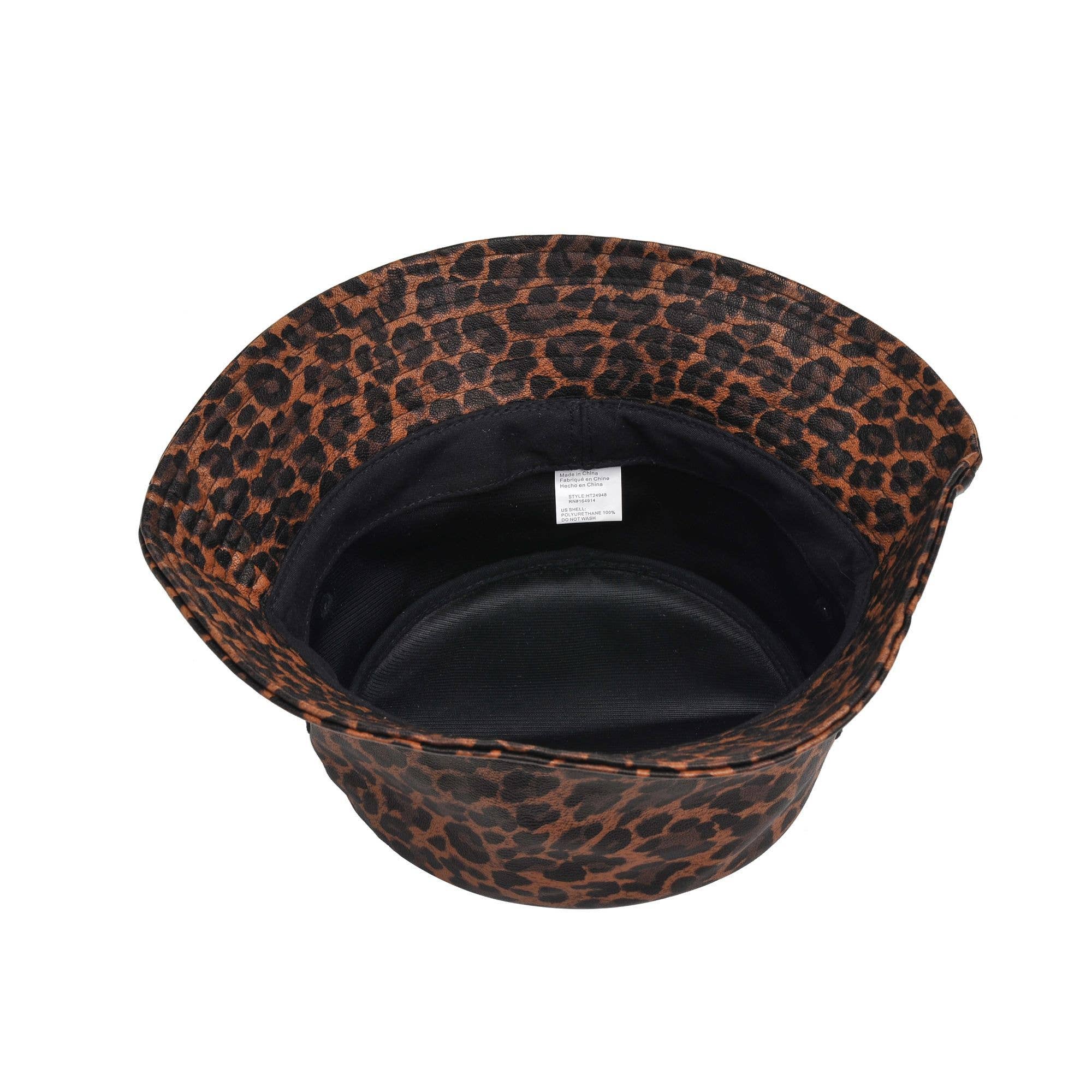 Urban Expressions – Engroshandel Bucket hat - Dame – Vegansk Læder Bucket Hat - Dyreprint12