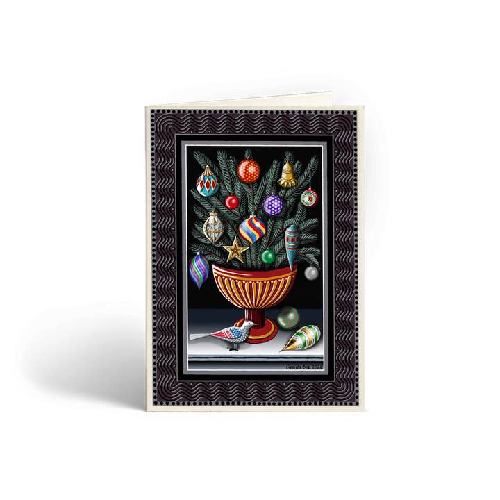 Still Life with Baubles Christmas Card Pack for wholesale by Cressida Bell