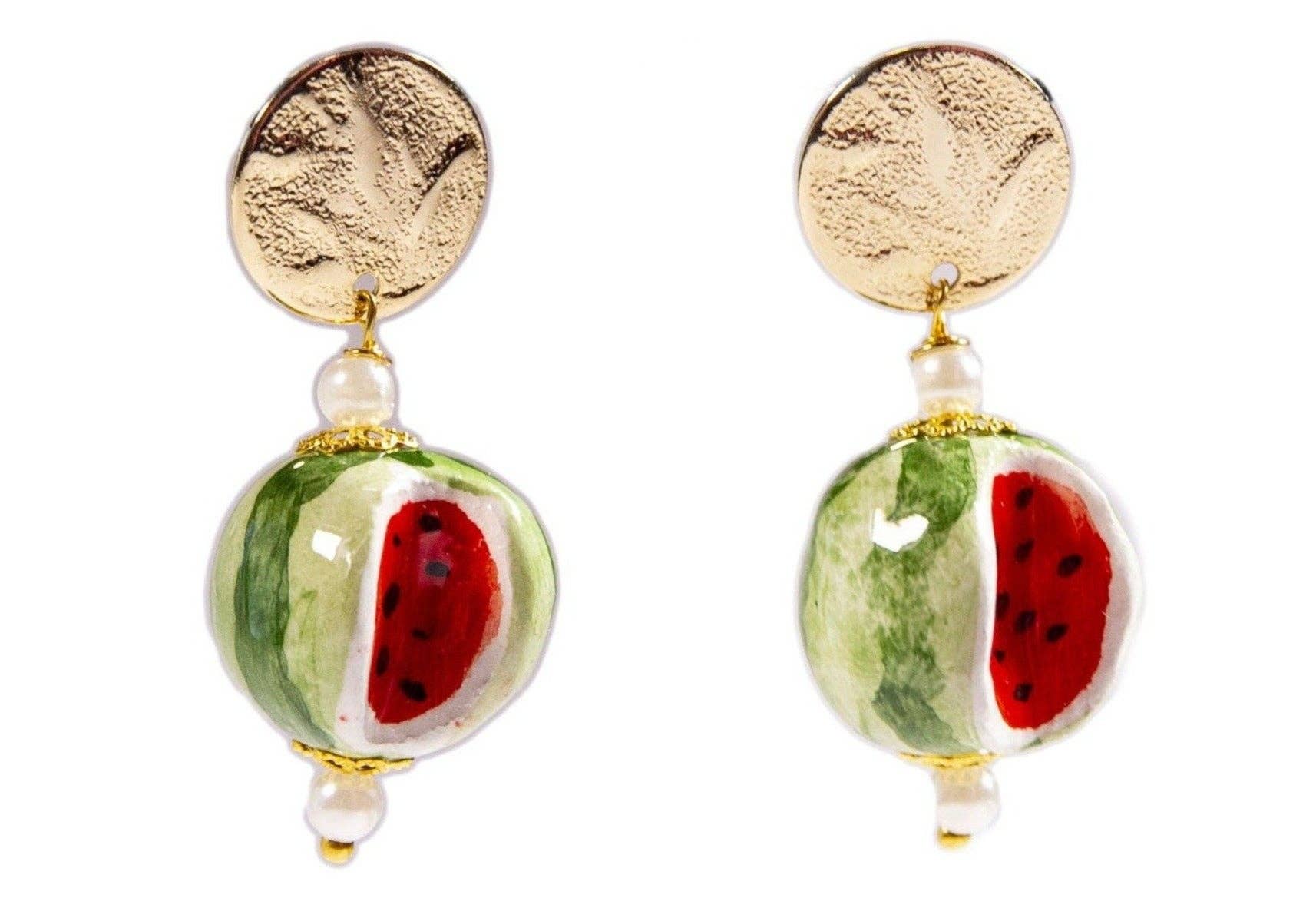 CASHFANA - Wholesale Dangle Earrings - Frutta ceramic short earrings0
