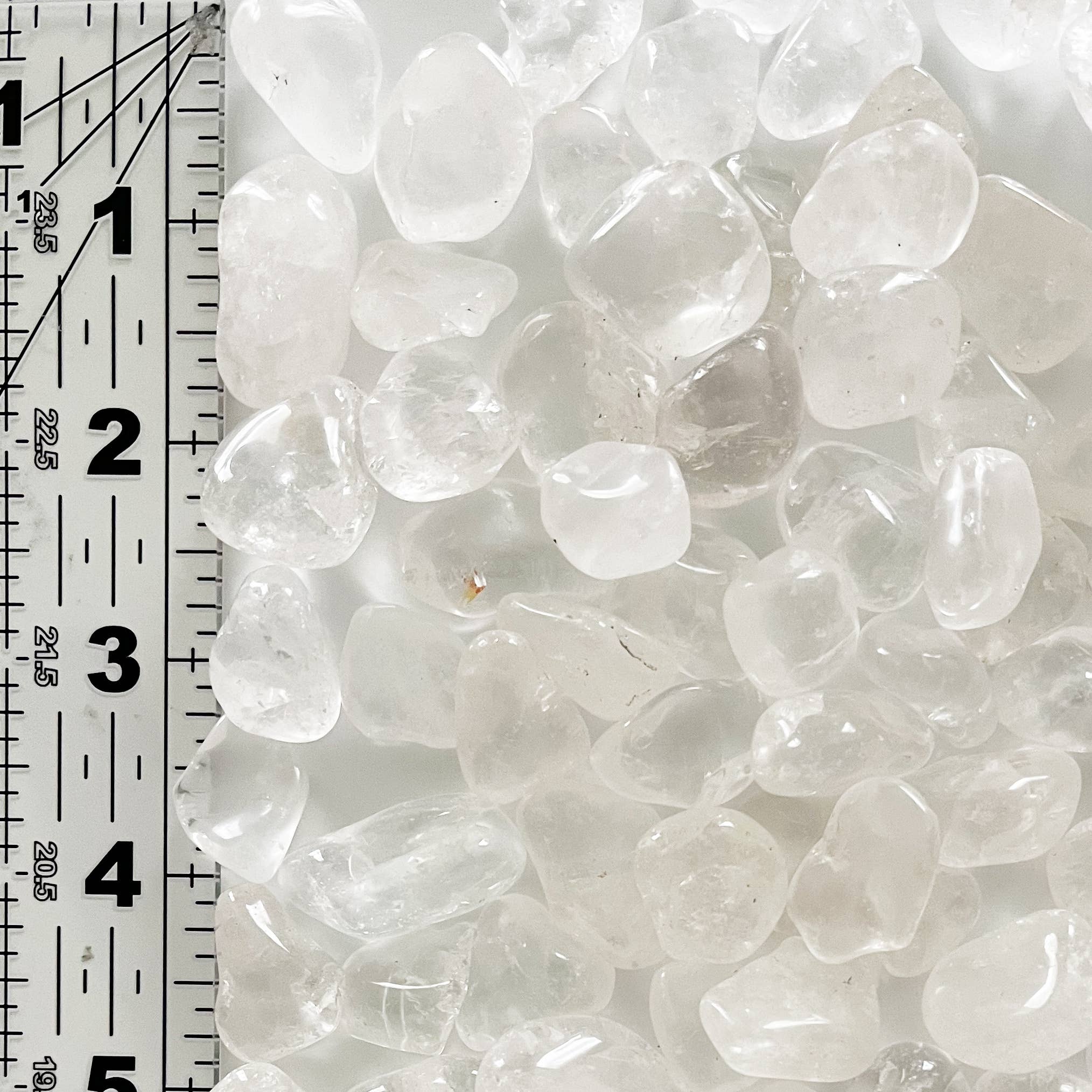 The Bohemian Box Shop - Wholesale Spiritual Stone/Crystal - Pocket Clear Quartz Tumbled Crystal with Information Card1