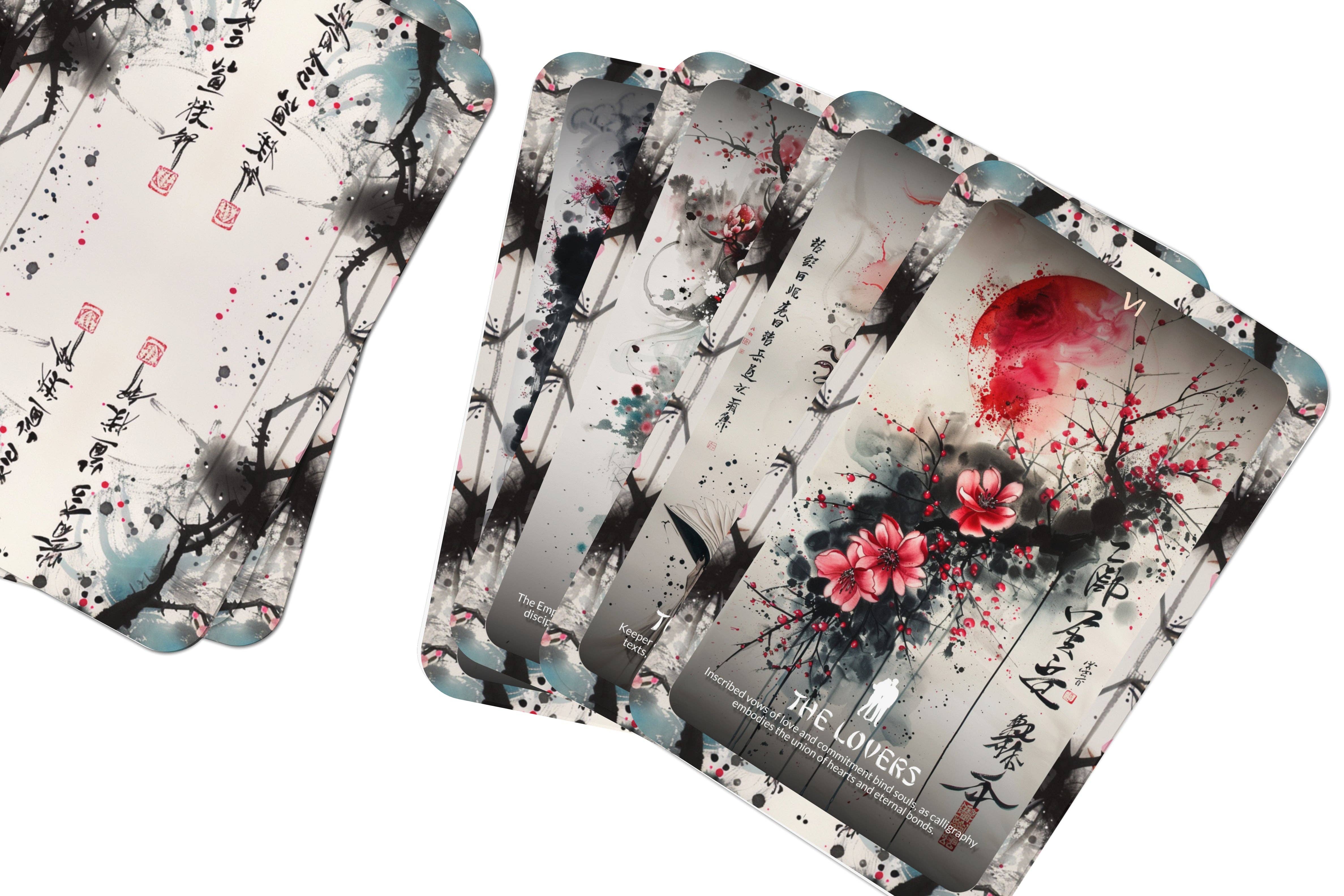 Ibiza Tarot USA - Wholesale Tarot Cards - The Calligraphy Tarot - 22 Major Arcana - A unique spiritual journey - Crafting beauty and wisdom through the elegant art of calligraphy.7