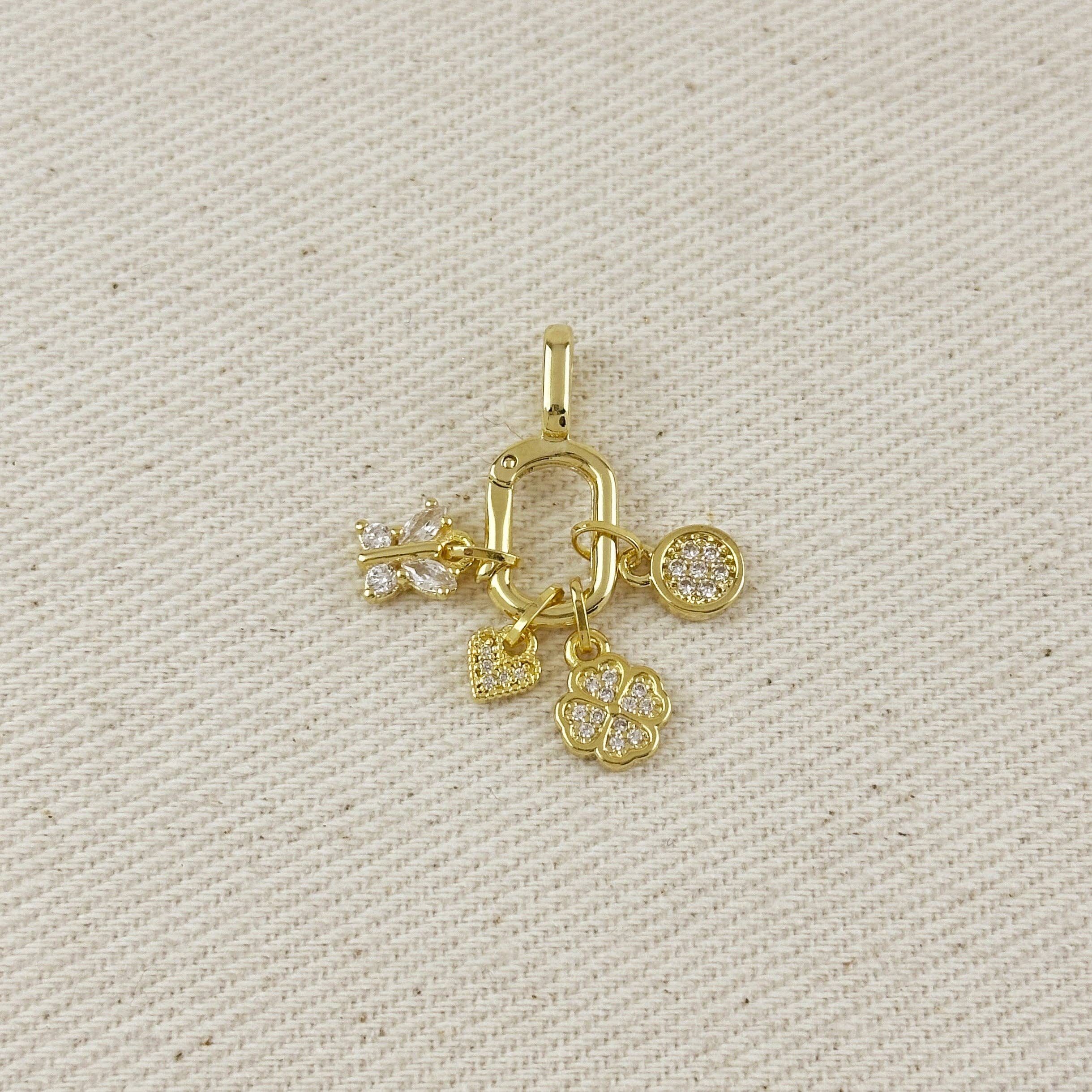 GoldFi – wholesale Individual charm/pendant – 18k Gold Filled Lucky Clover Charm3