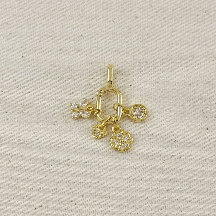 GoldFi – wholesale Individual charm/pendant – 18k Gold Filled Lucky Clover Charm3