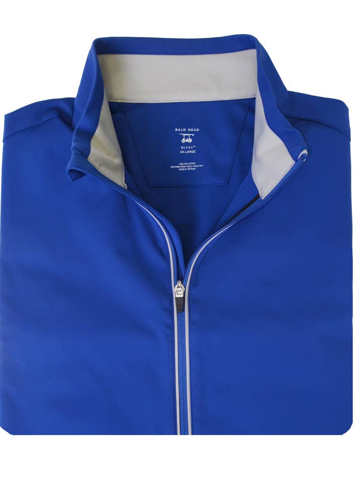 Casaco de Chuva - Azul Royal por atacado de Bald Head Blues