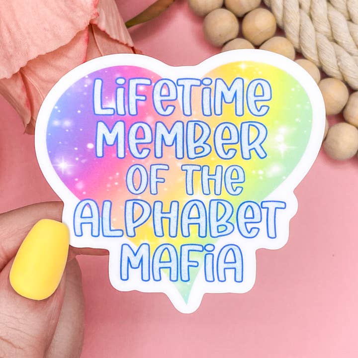 Autocollant en vinyle Alphabet Mafia pour la vente par Pink Petal Paper Co