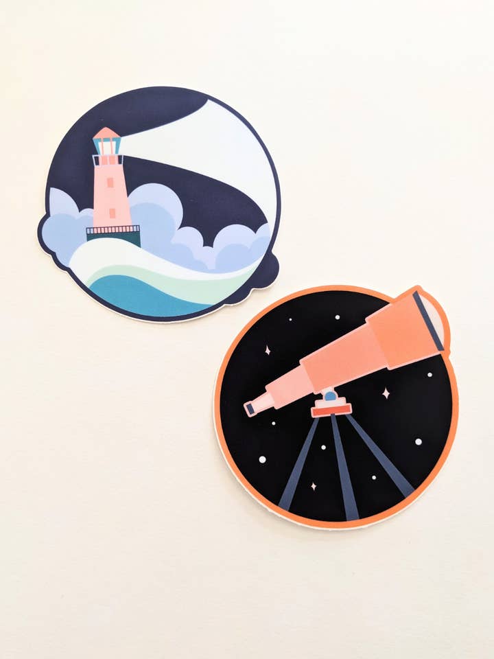 Vespertine Stickers for wholesale by Doodle Me Alive