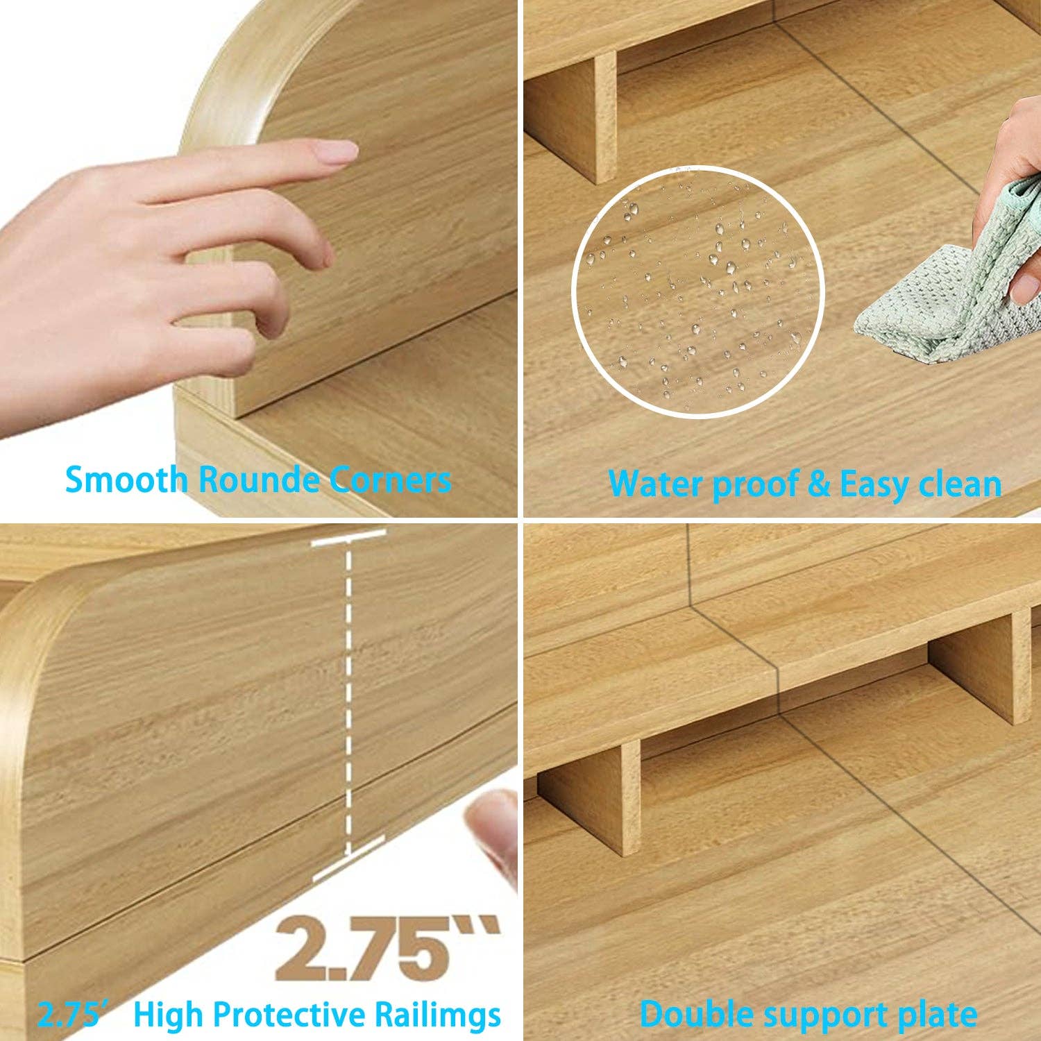 39F Inc. - Vente Corbeille à linge - Comptoir pour lave-linge séchant de 54" avec bord et patins antidérapants7