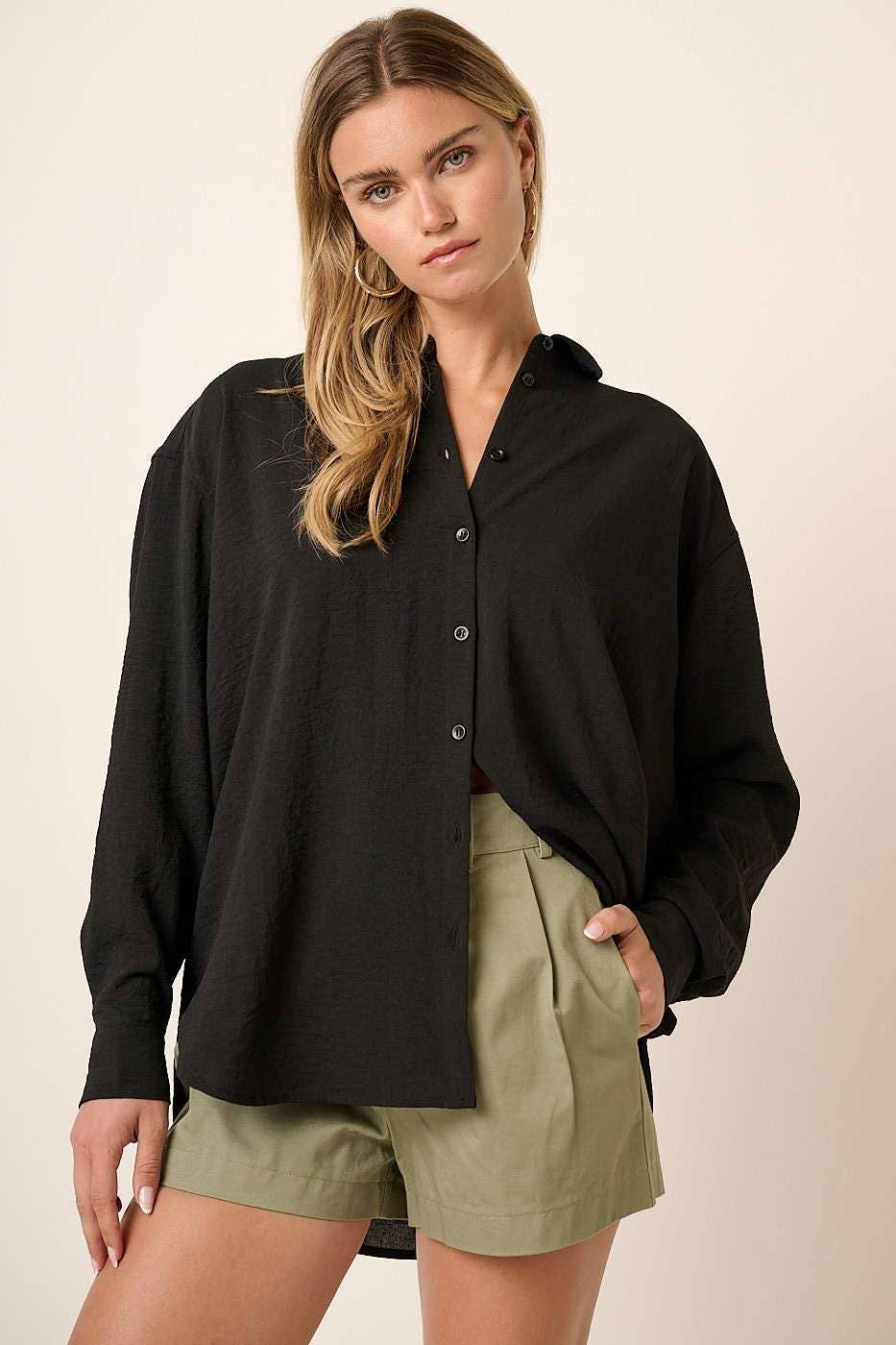 mittoshop - Wholesale Button Down Shirt - Women's - AIRFLOW BUTTON DOWN LONG SLEEVE SHIRT21