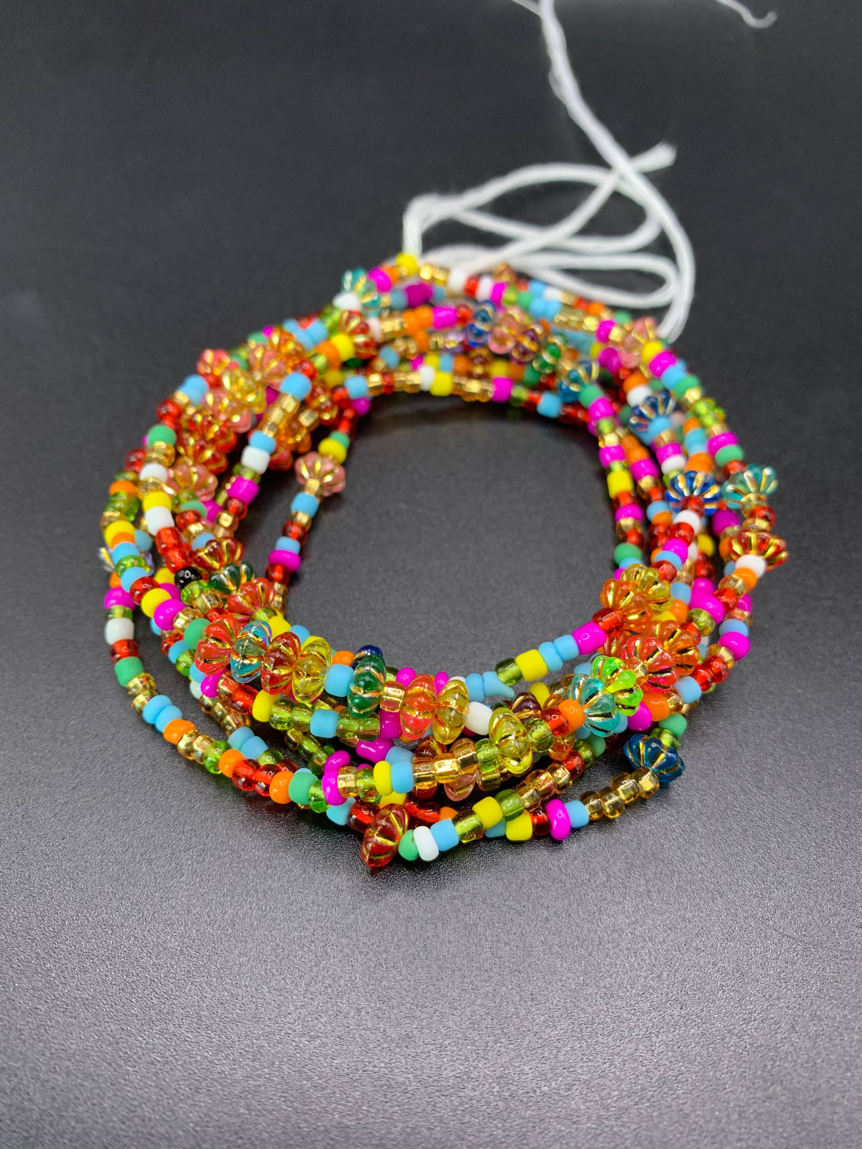 MaddieMayShop - Wholesale Beads - Lily~ Multi Colored Waist Bead4