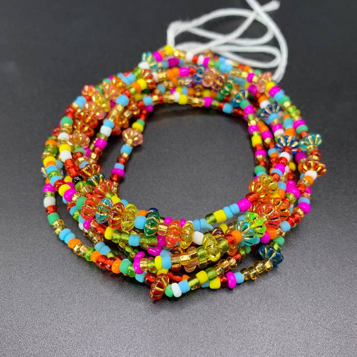MaddieMayShop - Wholesale Beads - Lily~ Multi Colored Waist Bead4