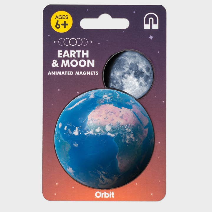 Animated Moon & Earth Magnets for wholesale by SUCK UK Ltd - USA