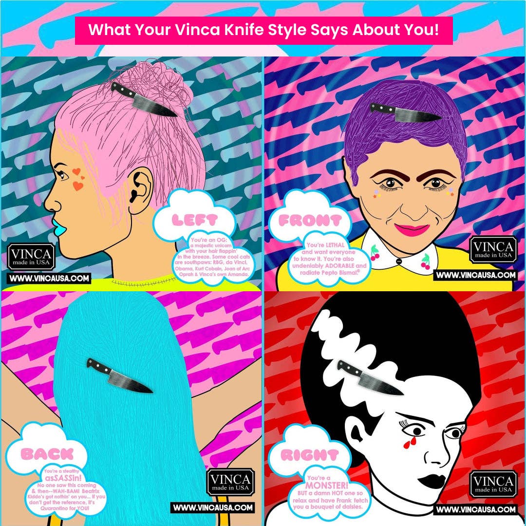 Vinca - Wholesale Barrette - Women's - Chef's Knife Hair Clip7