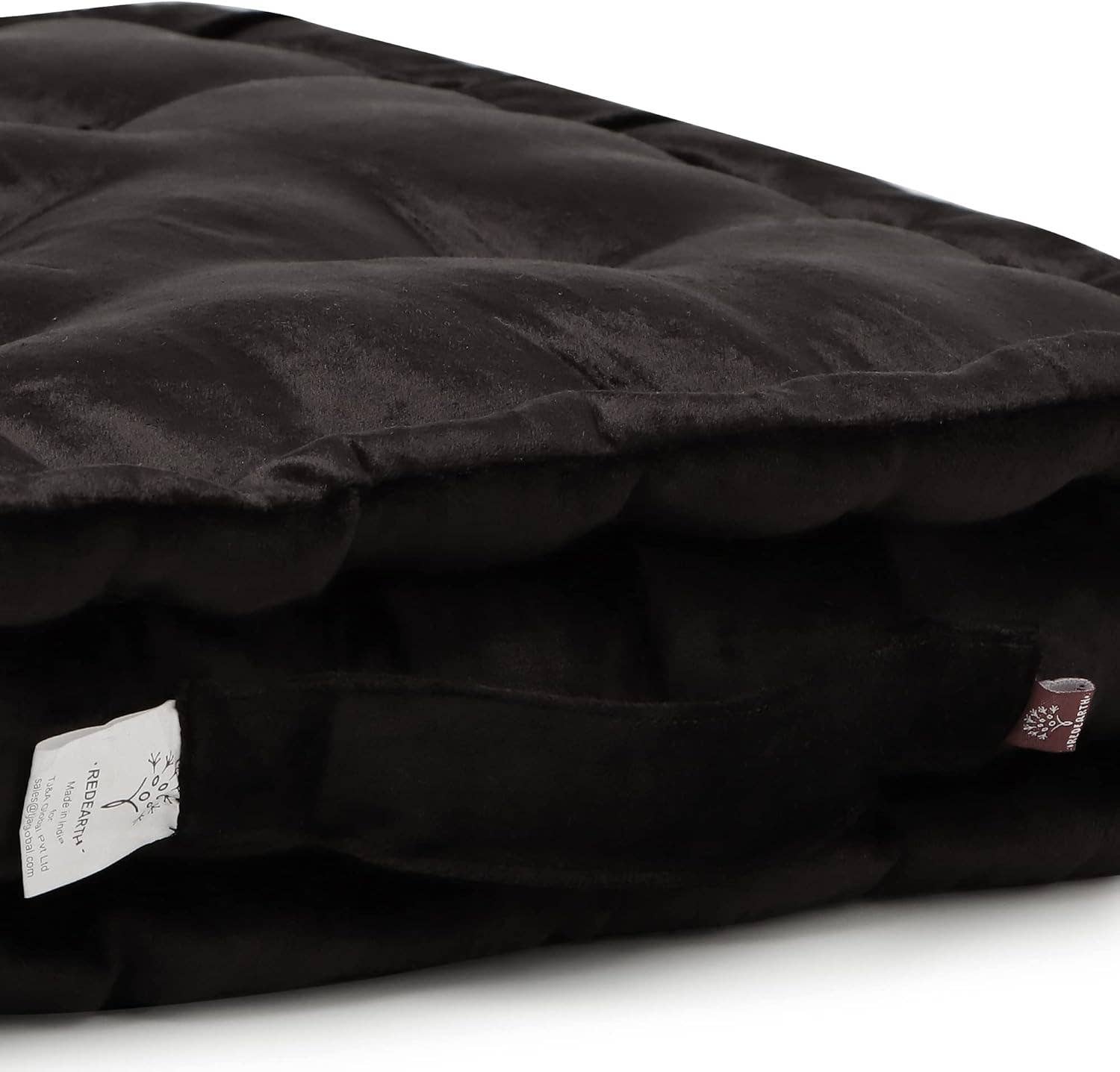 Black · REDEARTH · Velvet Floor Pillows-Premium Rayon Cotton for wholesale on Faire5