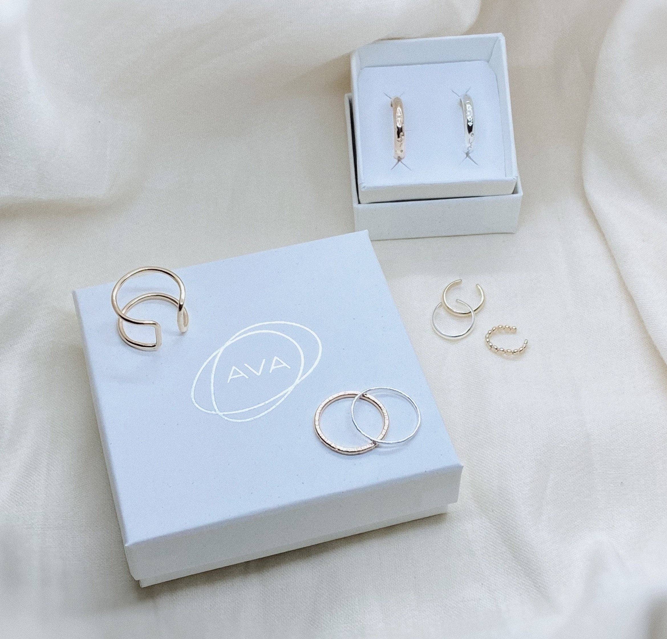 AVA Handmade Jewelry – Engroshandel Båndring – Åben cirkel Ring; Dainty Ring; Minimalistisk Ring; Guld Fyld Ring; Sterling Silver Ring; Karma Ring; Gave til hende; Tynd Ring; Infinity Ring6