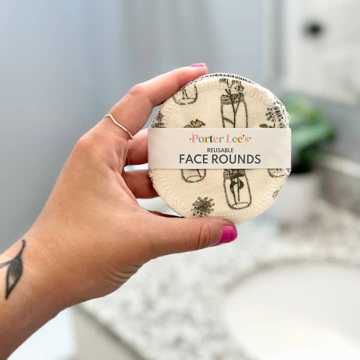 Porter Lee's - Wholesale Makeup Remover - Reusable Face Rounds--Surprise Prints