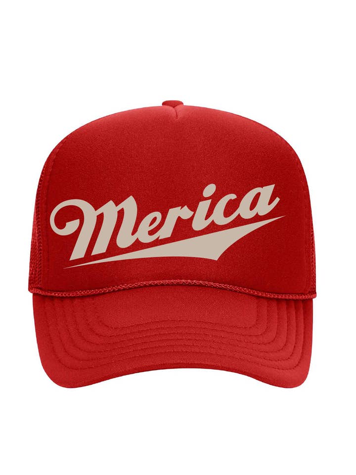 'Merica Foam Trucker Hat / 5 colors / Patriotic for wholesale by Salt & Sand