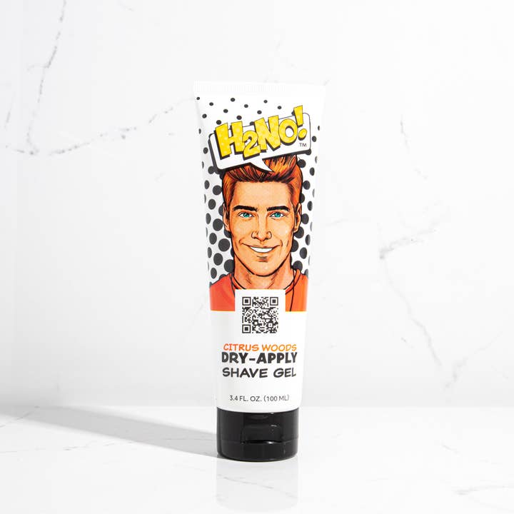 H2NO! Shave Citrus Woods Dry-Apply Waterless Shave Gel for wholesale by H2NO SHAVE